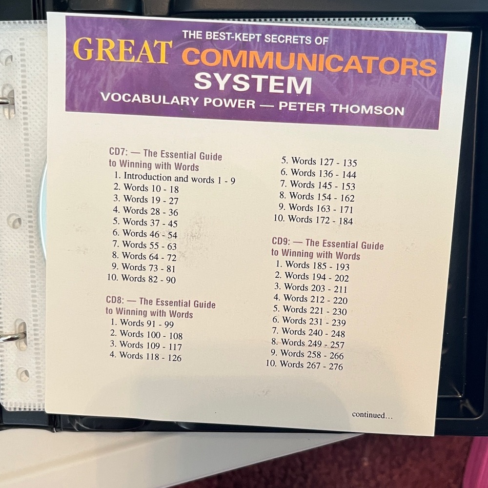 Peter Thomson Great Communicators System - Purple Audio Program - Picture 5 of 11